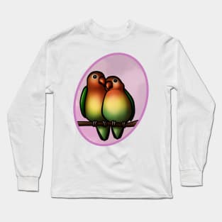 Lovebirds green Long Sleeve T-Shirt